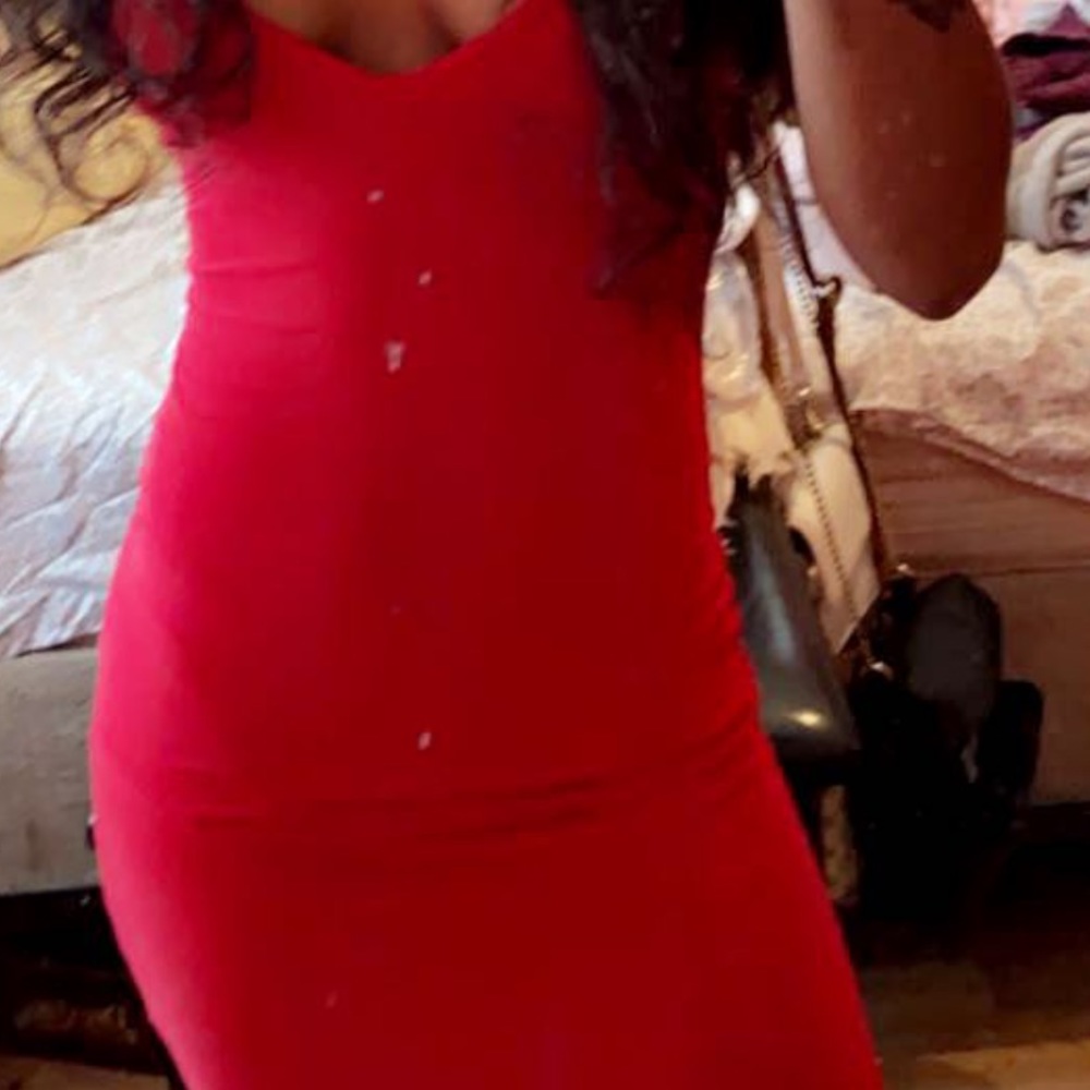 red dress
